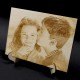Fotogravur auf Holz, Lasergravur, personalisiert